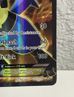 (LP) Lucario EX 107/111 Full Art Ultra Rare XY Furious Fists Pokemon TCG - Image 5