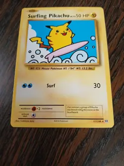Pokemon TCG Surfing Pikachu XY Evolutions Secret Rare Regular - Very Minty 👀 - Image 2