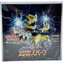 Thunderclap Spark Pokemon Japanese Booster Box - with Plastic Case - Image 1