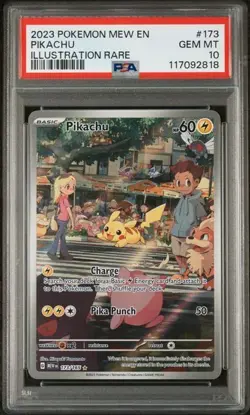 Pikachu 173/165 Pokemon TCG Scarlet & Violet 151 Holo PSA 10 GEM MT - Image 1