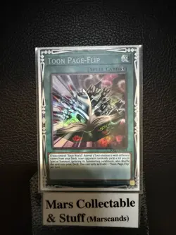 Yugioh Toon Page-Flip TOCH-EN004 Collector’s Rare 1st Edition NM - Image 1