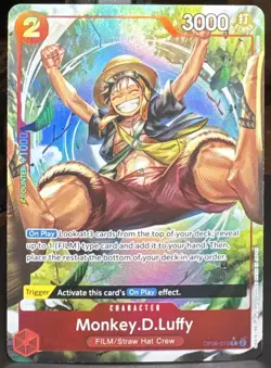 One Piece TCG Monkey.D.Luffy (Alternate Art) OP06-013 Wings of the Captain Foil - Image 1