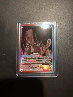 One Piece TCG - Portgas D. Ace Alt Art Leader - OP13-002 Carrying on His Will - Image 1