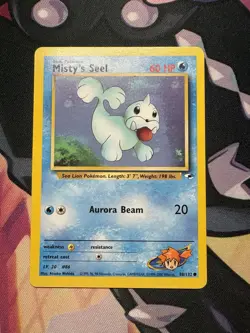 Pokemon TCG Misty's Seel Gym Heroes Set Unlimited Common Card 88/132 - Image 1