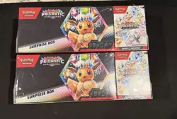 2x Sam's Club Prismatic Evolutions Bundle Eevee Pokemon Cards Boxes - Image 1
