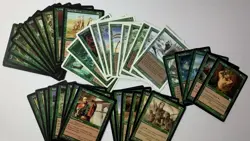 (40) MTG Green Vintage Card Lot 1994-1998 Old Border Magic: The Gathering Bulk - Image 1