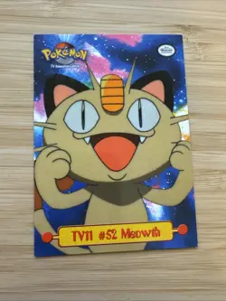 TV11 #52 Meowth - TV Animation Edition - Pokemon Topps Card Nonholo - Image 1