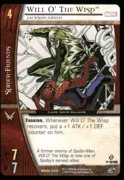 Will O' The Wisp 2004 Marvel vs System Spider-Man TCG Card (NM) - Image 1