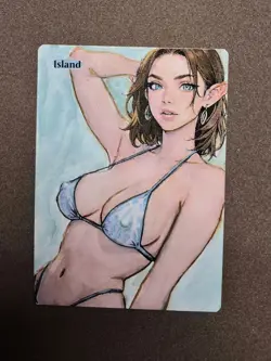 Mtg Altered Art Hand Painted - Image 1