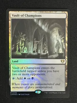 1x MTG Vault of Champions (Foil) - Commander Masters (CMM) #436 - Magic - Image 1