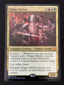 1x MTG Edgar Markov (Foil) - Commander 2017 (C17) #36 - Magic the Gathering - Image 1