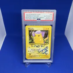 1999 Pokemon Game Pikachu #58 Veronica Taylor Signed Card PSA/DNA 10 Autograph - Image 4