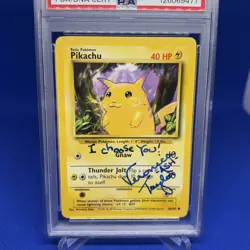 1999 Pokemon Game Pikachu #58 Veronica Taylor Signed Card PSA/DNA 10 Autograph - Image 5