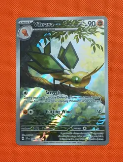 Pokemon TCG Vibrava Illustration Rare Card 206/191 Surging Sparks - Image 1