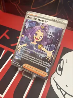 Acerola's Mischief Trainer Full Art Pokemon TCG Card 165/132 Mint Condition Mega - Image 3