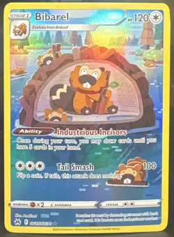 Pokemon Bibarel GG25/GG70 Crown Zenith: Galarian Gallery Ultra Rare (Full Art) - Image 1