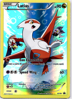 Pokemon TCG Latias Promo XY78 XY Full Art Holo Rare Lightly Played - Image 1