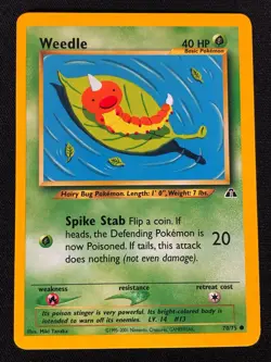 Pokemon Weedle 70/75 Common (NM) - Image 1