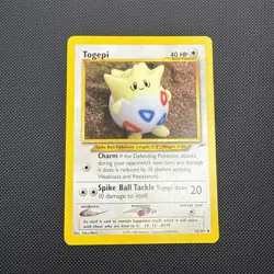Pokemon TCG Togepi 56/105 Neo Destiny Uncommon Yuka Morii NM/LP - Image 1