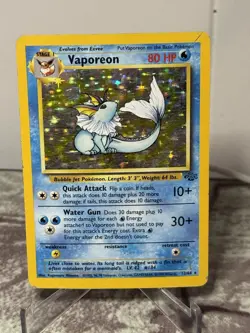 Vaporeon 12/64 - Jungle Unlimited Holo WOTC Pokemon TCG MP - Image 1