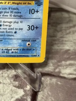 Vaporeon 12/64 - Jungle Unlimited Holo WOTC Pokemon TCG MP - Image 4