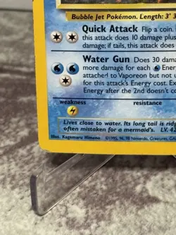 Vaporeon 12/64 - Jungle Unlimited Holo WOTC Pokemon TCG MP - Image 5