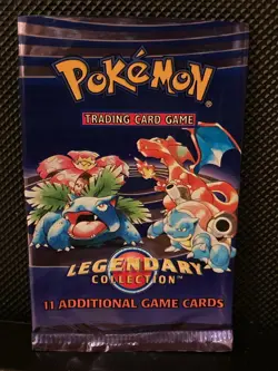 Pokemon Legendary Collection Booster Pack Wrapper Wizards of the Coast - Image 1