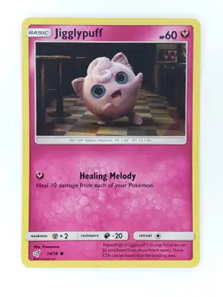 JIGGLYPUFF Holo Common Pokemon 2019 Detective Pikachu 14/18 Basic - Image 1