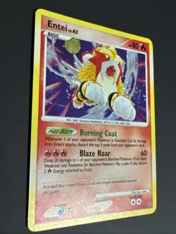 Pokemon TCG Entei 4/132 D&P Secret Wonders Holo Rare LP+/NM - Image 4