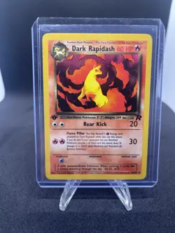 Pokemon TCG Dark Rapidash Team Rocket 1st Edition 44/82 LP - Image 1