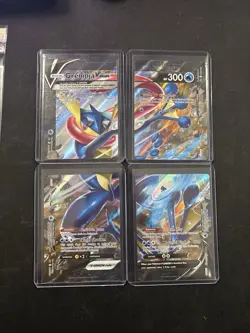 💥 Pokemon Black Star Promo Greninja V Union Holo Set of 4 - SWSH155 - SWSH158 - Image 1