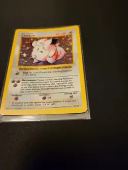 Pokemon Clefairy 5/102 -Base Set Shadowless- HP - Image 3