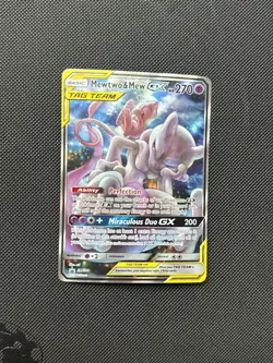 Pokemon TCG Mewtwo & Mew GX Tag Team SM191 Power Partnership Tin PROMO - MINT - Image 1