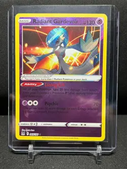 Radiant Gardevoir 069/196 Holo Rare Pokemon 2022 Lost Origin NM - Image 1