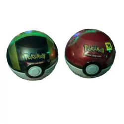 Pokemon TCG PokeBall Ultra Ball Tins E25 D25 Sealed NEW *LOT OF 2* ~ 6 Packs - Image 1