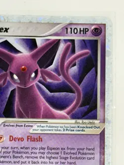 Pokemon TCG Espeon ex 102/115 Unseen Forces Holo Silver Border - Image 3