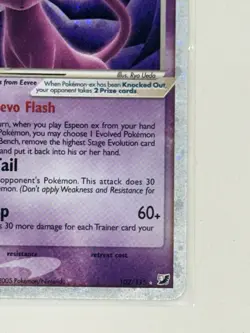 Pokemon TCG Espeon ex 102/115 Unseen Forces Holo Silver Border - Image 4