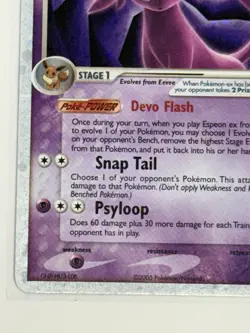 Pokemon TCG Espeon ex 102/115 Unseen Forces Holo Silver Border - Image 5