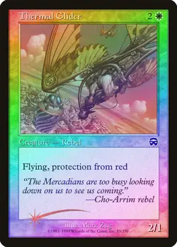 Thermal Glider FOIL Mercadian Masques NM White Common MAGIC MTG CARD ABUGames - Image 1