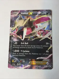 Pokemon Card - (Shiny) Yveltal EX Black Star Promo XY150 Holo LP - Image 1