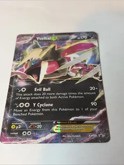 Pokemon Card - (Shiny) Yveltal EX Black Star Promo XY150 Holo LP - Image 2