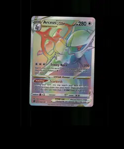 Fan-Art READ DESCRIPTION BELOW HOLO Arceus Card Arceus Pokemon Card p3 - Image 1