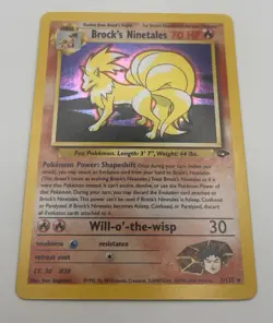 Pokemon Brock's Ninetales Holo Rare Gym Challenge 3/132 70 HP Stage 1 Card - Image 3