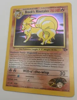 Pokemon Brock's Ninetales Holo Rare Gym Challenge 3/132 70 HP Stage 1 Card - Image 4