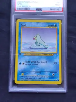 Pokemon Cards: 1st Edition Neo Destiny Common: Seel 81/105: PSA 9 - Image 2