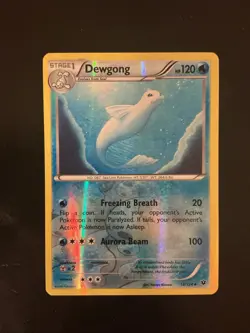 Pokemon Dewgong Uncommon Reverse Holo Card 16/124 XY Fates Collide 2016 - Image 1