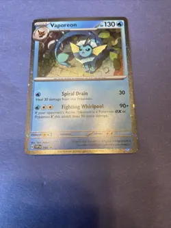 PROMO HOLO Vaporeon SVP168 NM / M - Prismatic Evolutions Pokemon Card SVP 168 - Image 1