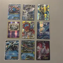 Pokemon TCG Mixed Card Lot 9 Cards holo EX Volcanion, Zapdos, Articuno MP-HP - Image 1