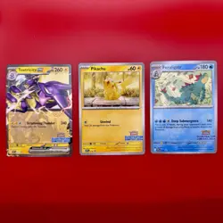 Pokemon Day 2024 Illustration Contest 3 Card Set Feraligatr, Pikachu, Toxtricity - Image 1