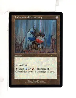 MTG SkeenAB Talisman of Creativity RETRO FRAME from SLD. NM. - Image 1